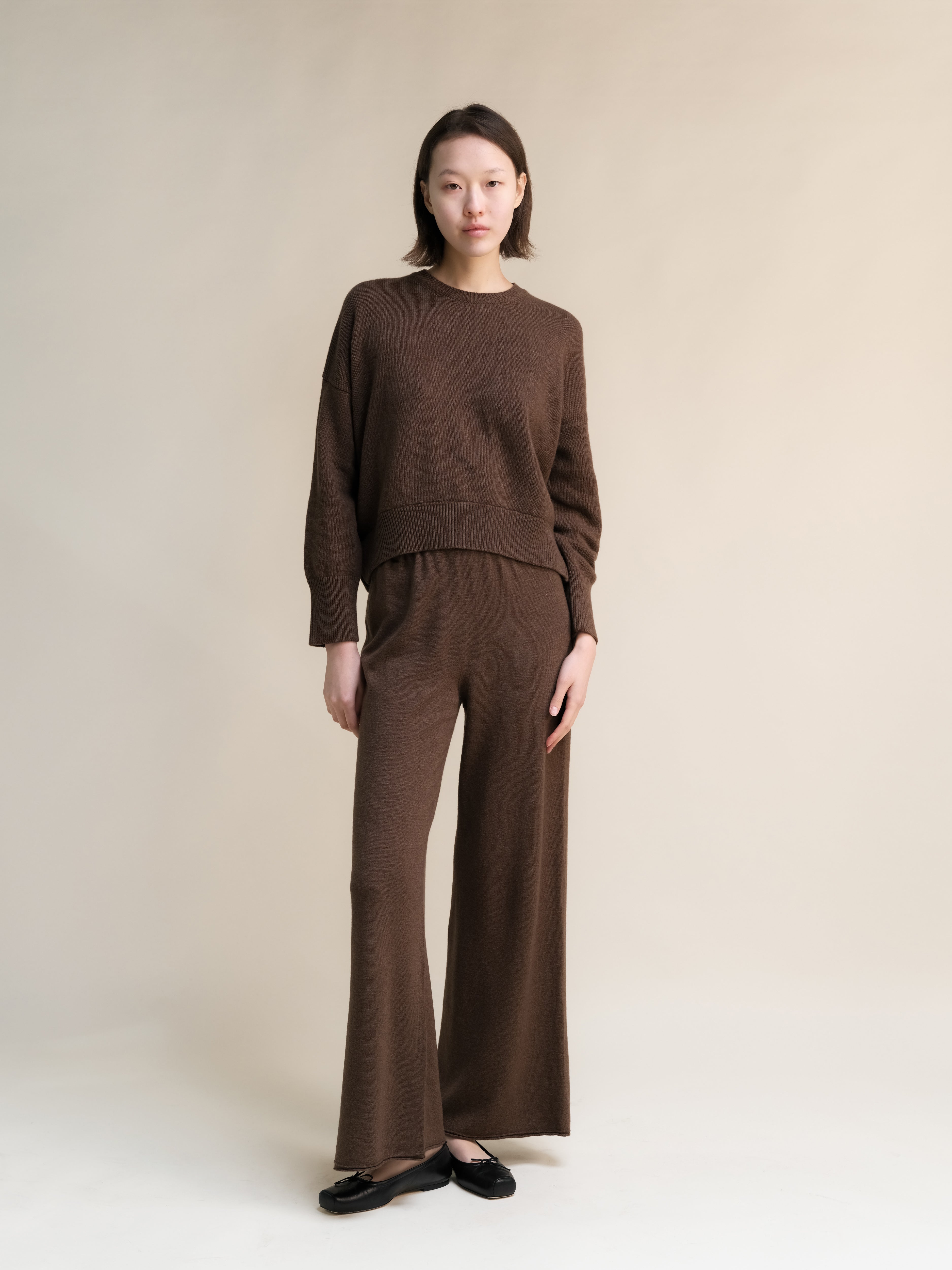 Cashmere Mix Relaxed Crewneck Sweater