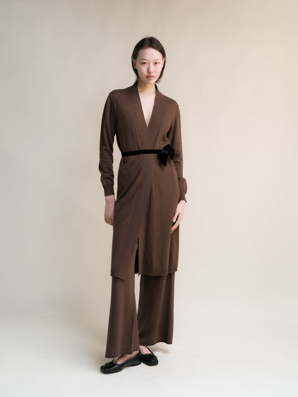 Cashmere Mix Long Cardigan