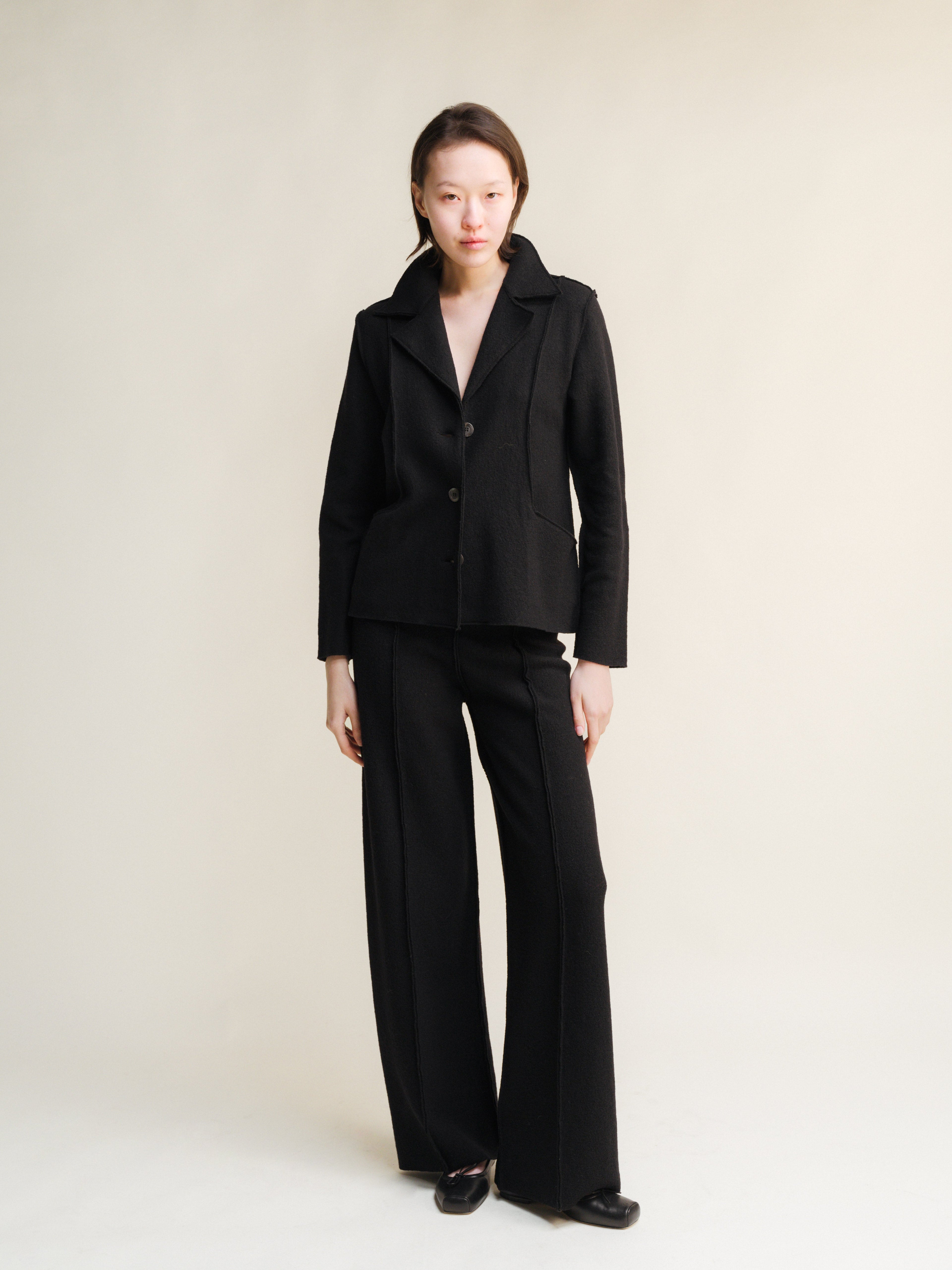 Boiled Wool Bar Jacket