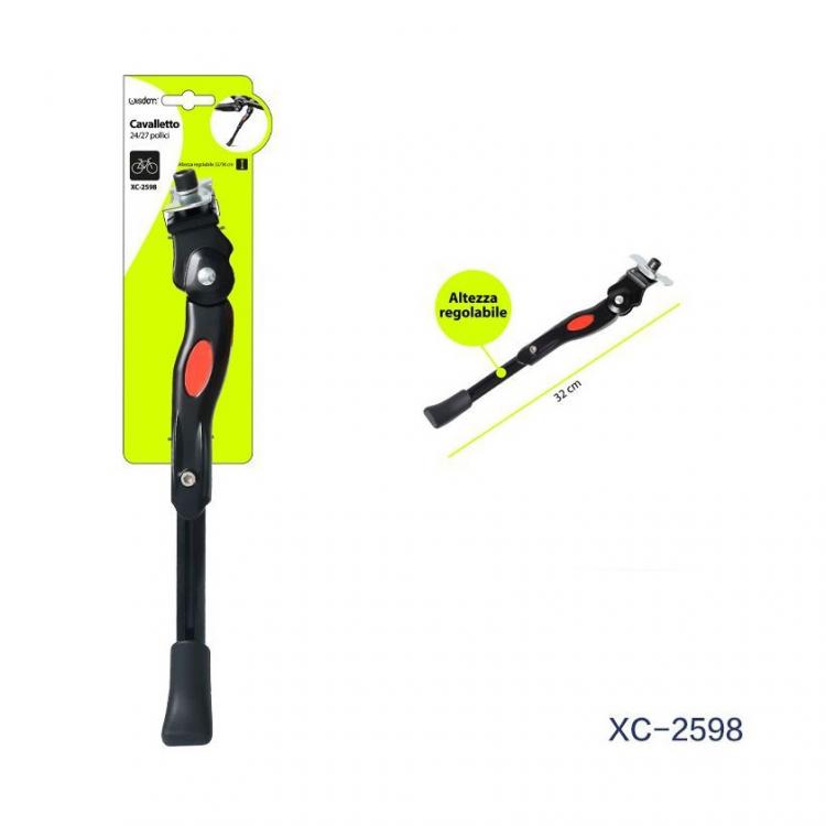 Cavalletto Bici Regolabile Supporto Laterale Mtb Bicicletta Ruota 24"/26"/27"