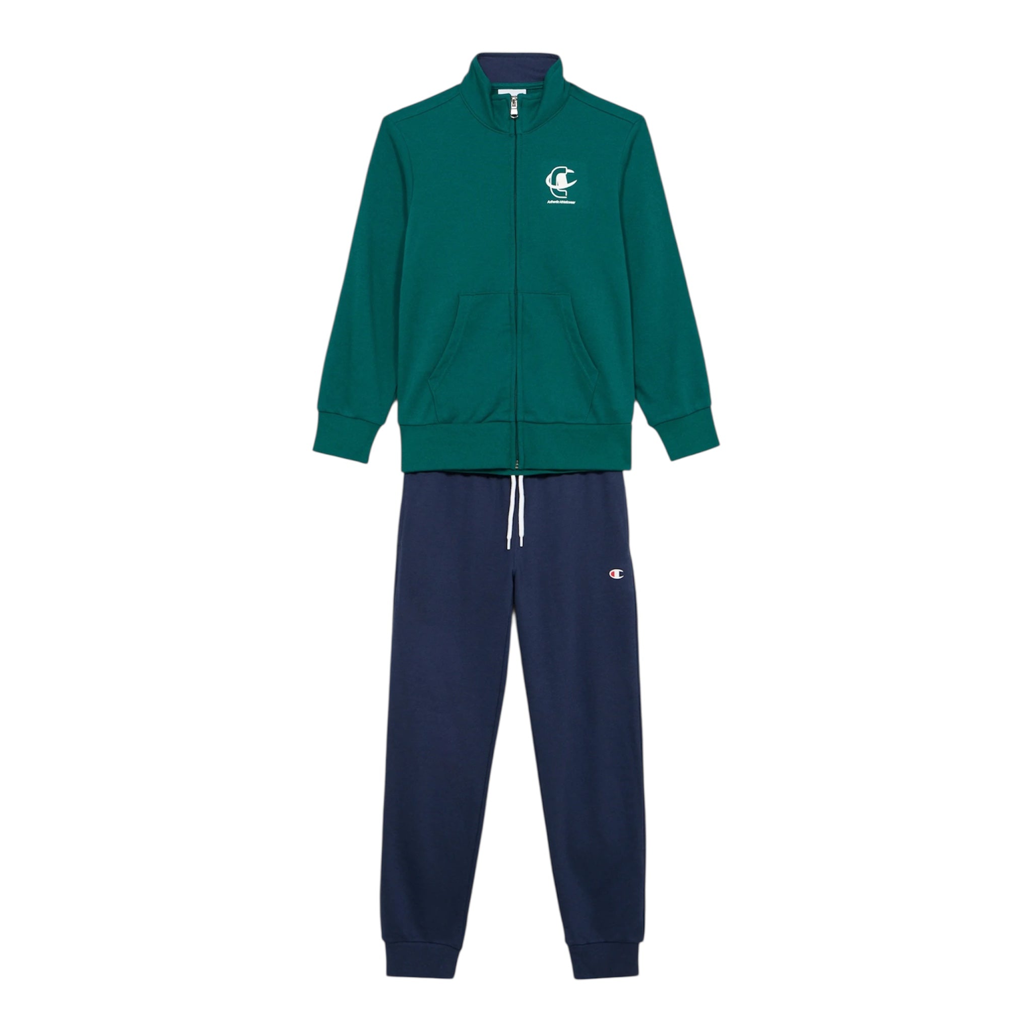 Champion GRAPHIC FULL ZIP SET - Tuta - 307536 GS511 verde-blu