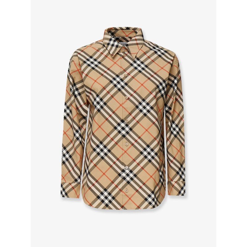 Burberry Camicia Check Cotton Beige – Taglia L – Nuova con Cartellino