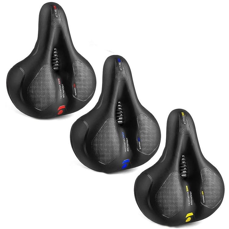 Sellino Bicicletta Gel Memory Foam Sella Ammortizzata Bici Comoda Anti Prostata