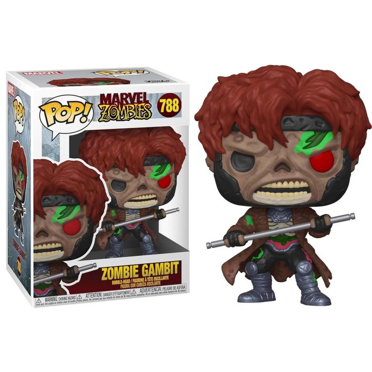 Funko Pop ! Marvel Zombies - Zombie Gambit - (788) Statuetta Vinyl Figure 9Cm