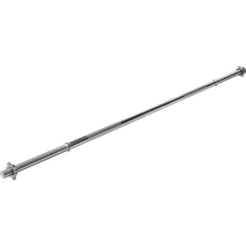 BILANCIERE DIRITTO 120CM Ø25mm ACCIAIO MANUBRIO BARRA LISCIA BODYBUILDING 1,20m