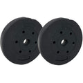 COPPIA DISCHI PESI BILANCIERE MANUBRI DISCO Ø 30mm IN ABS PALESTRA 2x 7.5KG=15KG