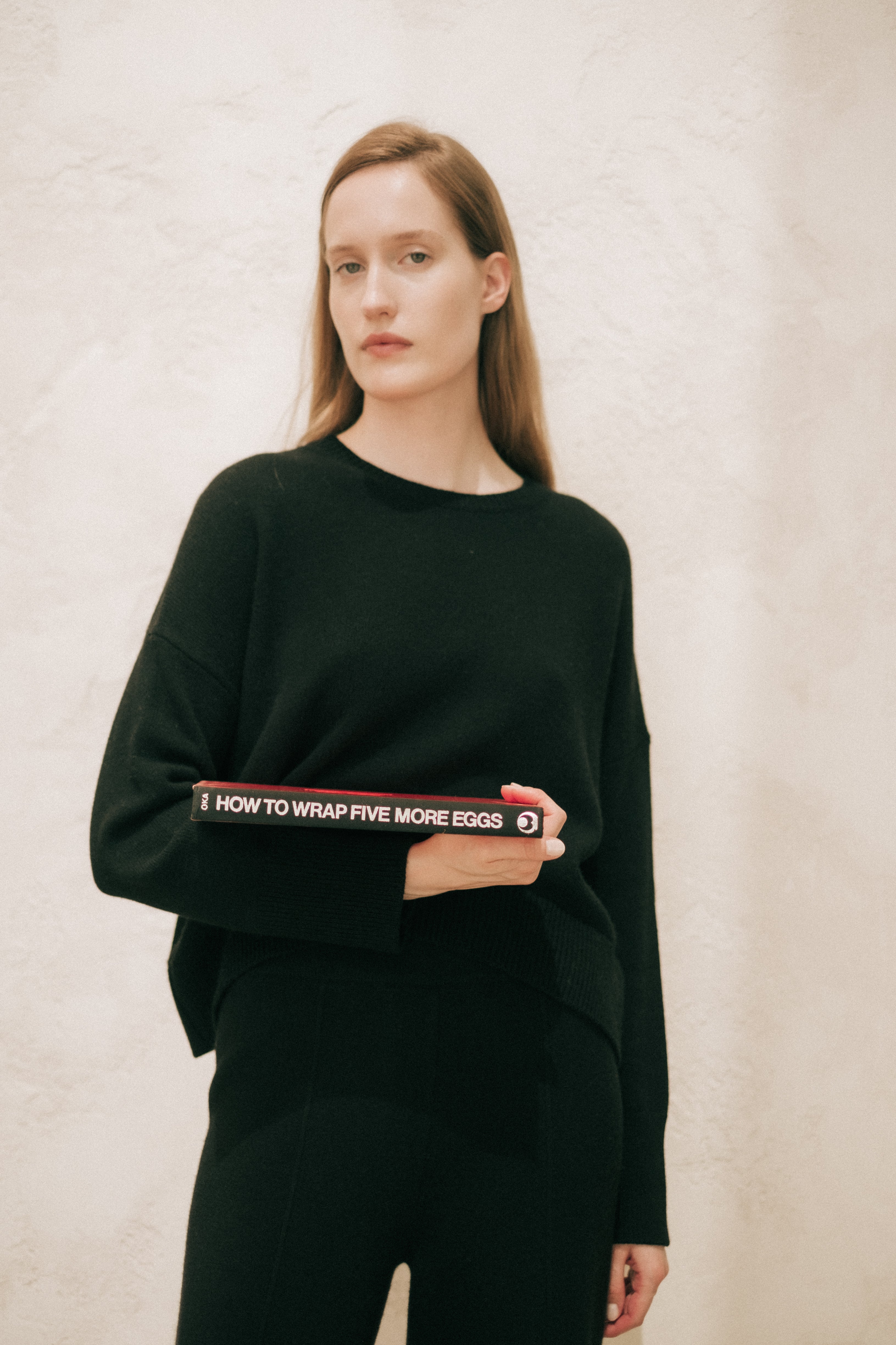Cashmere Mix Relaxed Crewneck Sweater