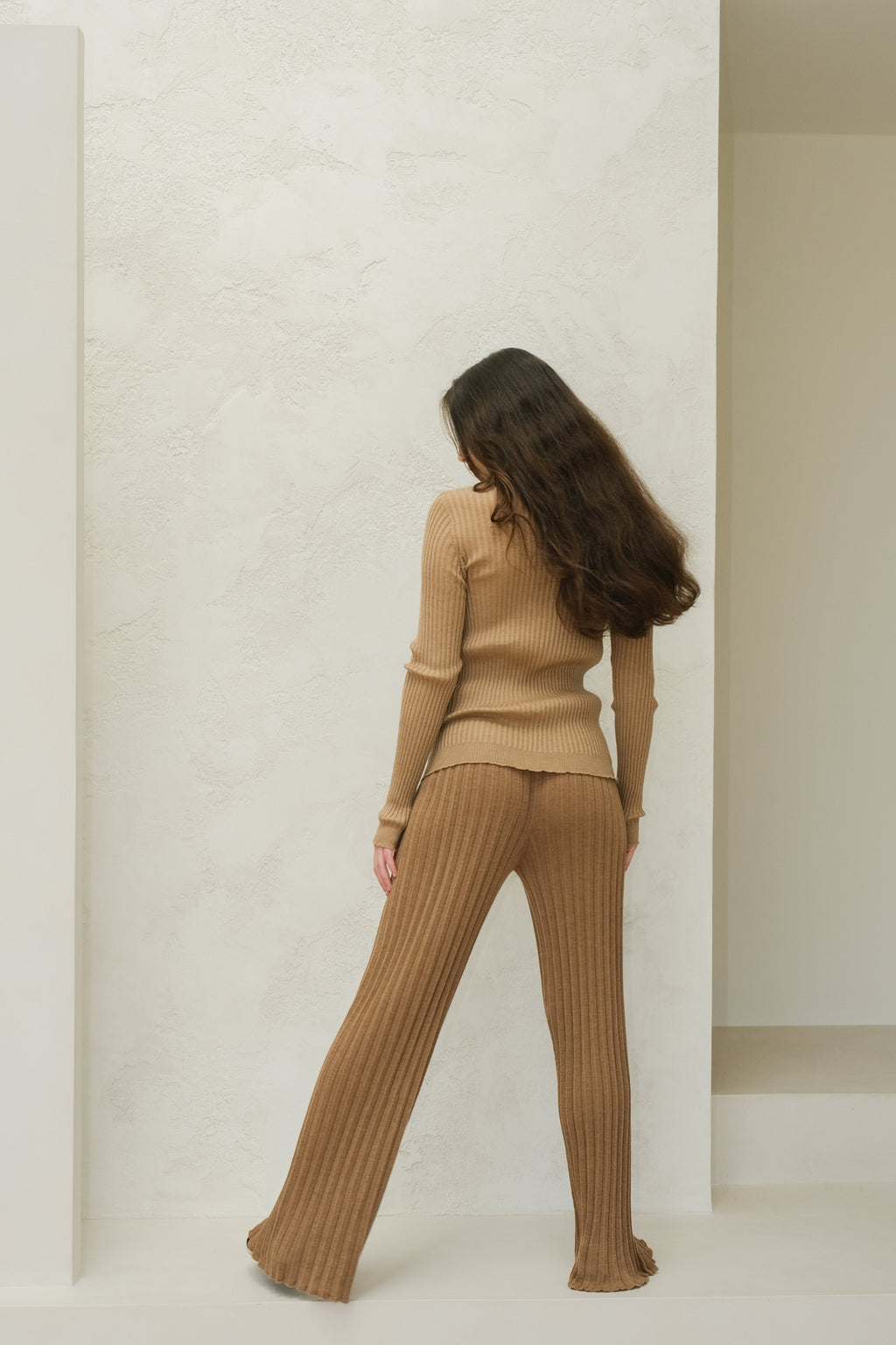 Extra Fine Merino Wool Ribbed Crew Neck (3D-Knit)