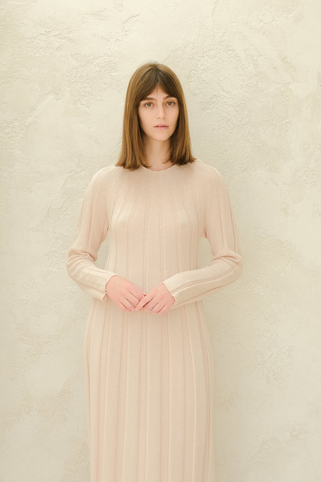 Fine Cotton Maxi Dress (3D-Knit)