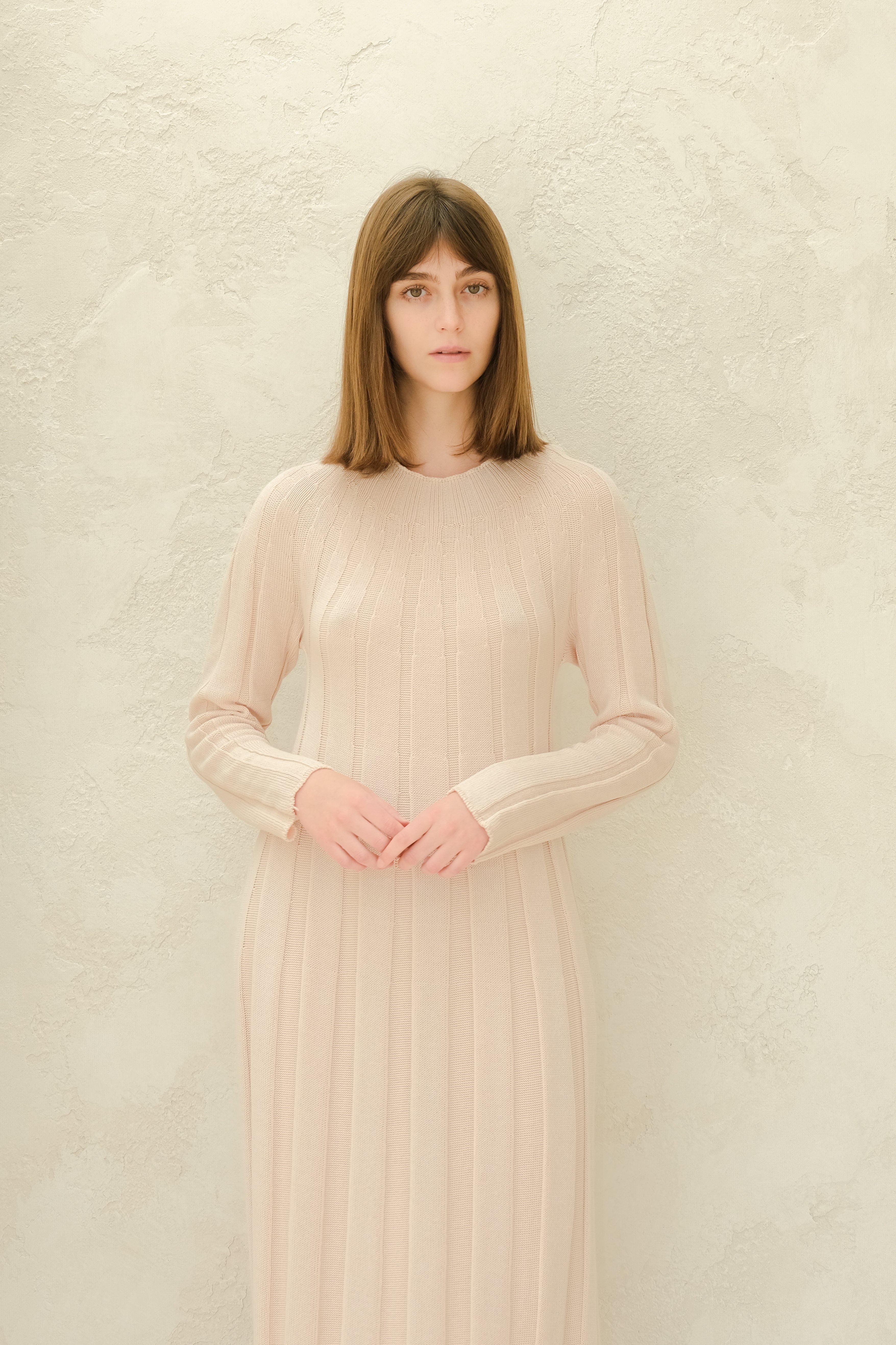 Fine Cotton Maxi Dress (3D-Knit)