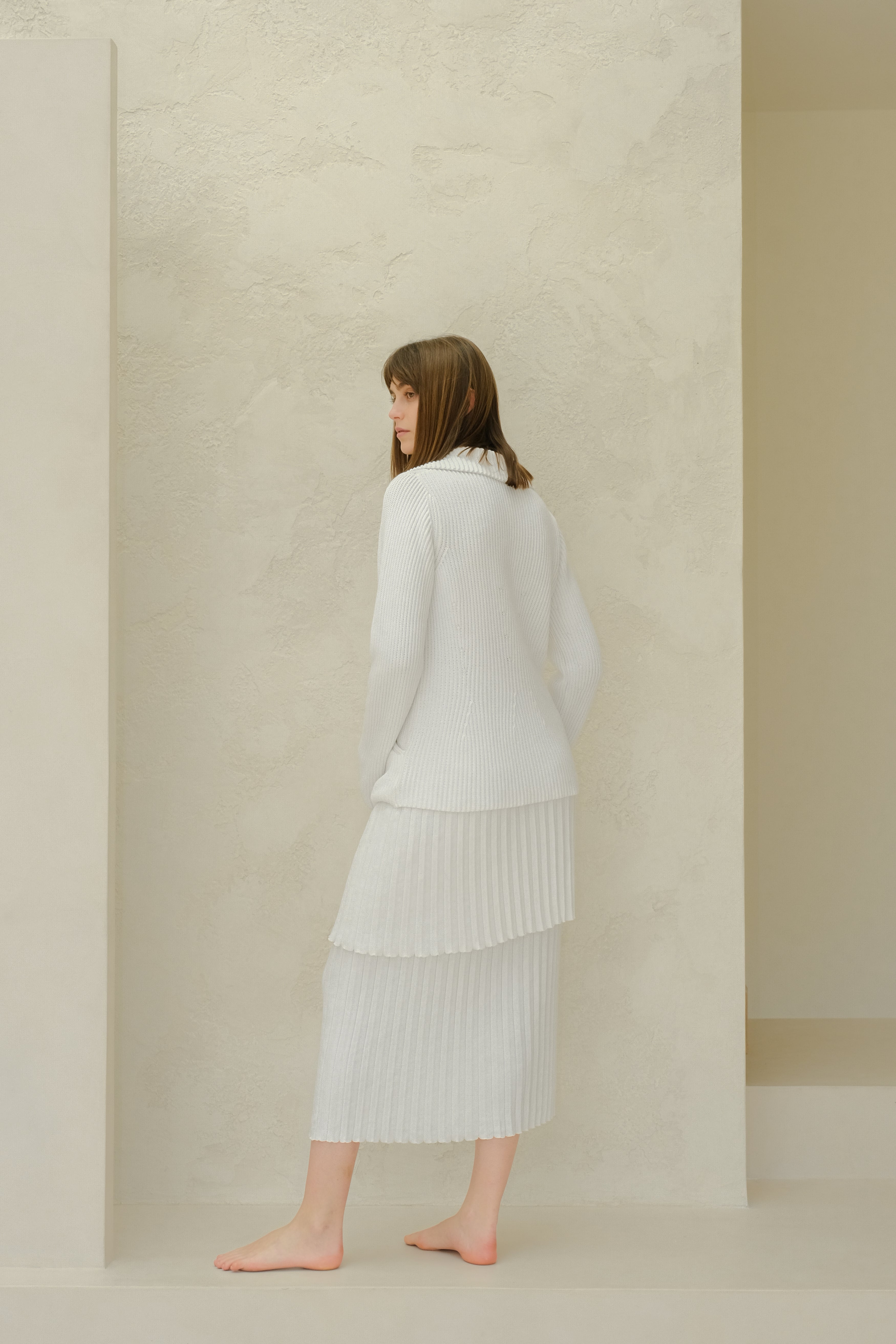 Fine Cotton Double Breasted Jacket