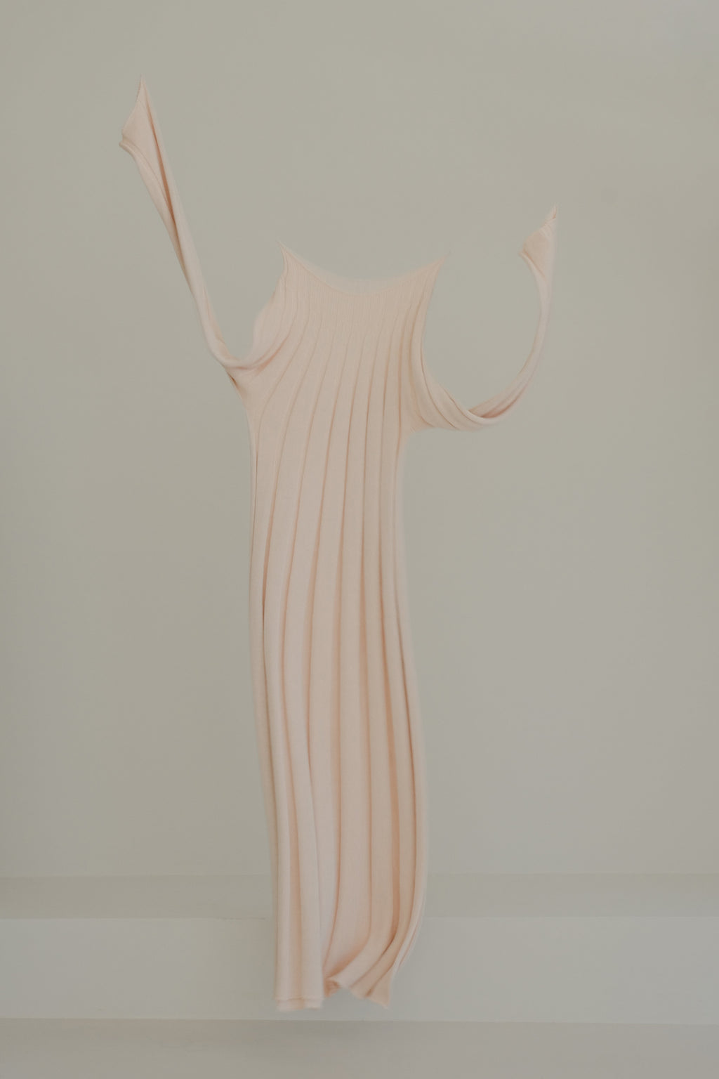 Fine Cotton Maxi Dress (3D-Knit)