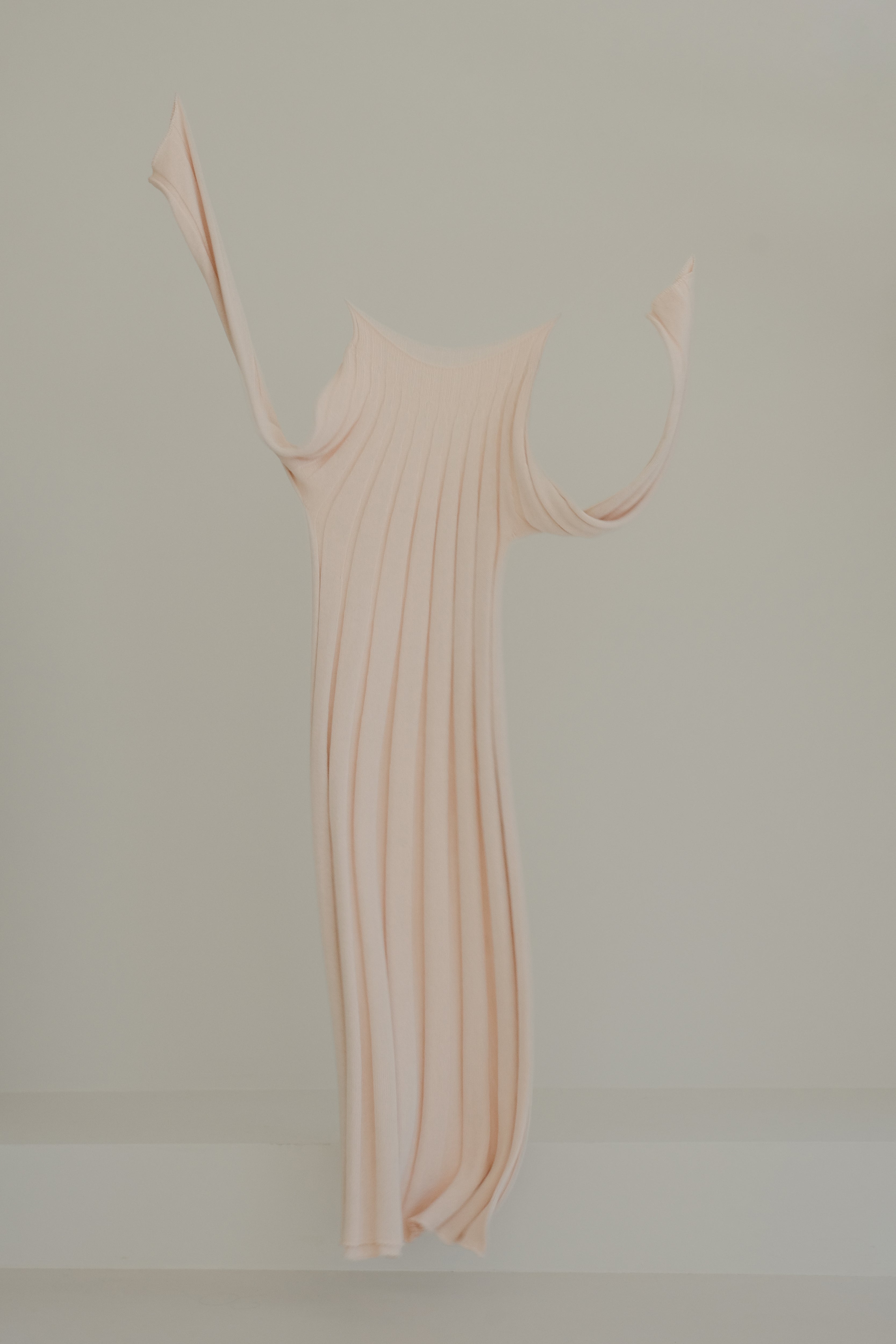 Fine Cotton Maxi Dress (3D-Knit)