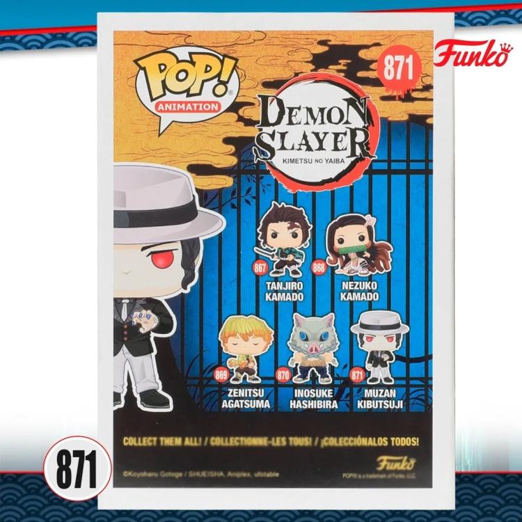 Funko Pop ! Animation Demon Slayer - Muzan Kibutsuji (871) Figure Vinyl 9Cm