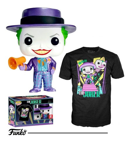 Funko Pop The Joker Wt Speaker Special Edition 403 + T-Shirt Xl Vinyl Statuetta