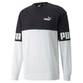 Puma Felpa girocollo Colorblock 848008 01 black-white