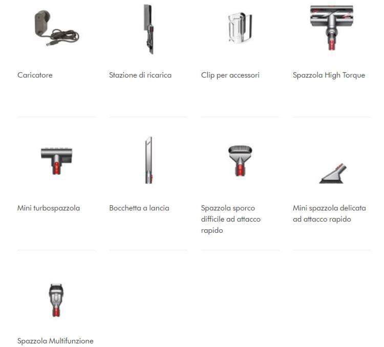 Dyson V11 Torque Drive Extra Aspirapolvere Senza Filo E Sacco  Multicolore