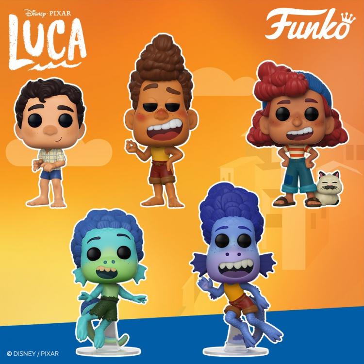 Funko Pop Disney Luca (1052) Giulia Marcovaldo E Machiavelli Vinyl Figure Pixar