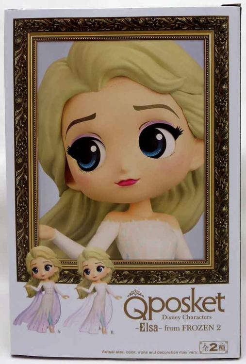 BANPRESTO Q POSKET DISNEY FROZEN 2 ELSA VOL.B STATUETTA BANDAI FIGURE 14CM