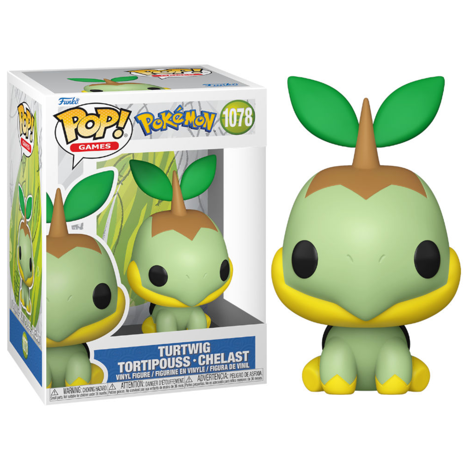 Funko Pop ! Games - Pokémon (1078) Turtwig Vinyl Figure 9cm