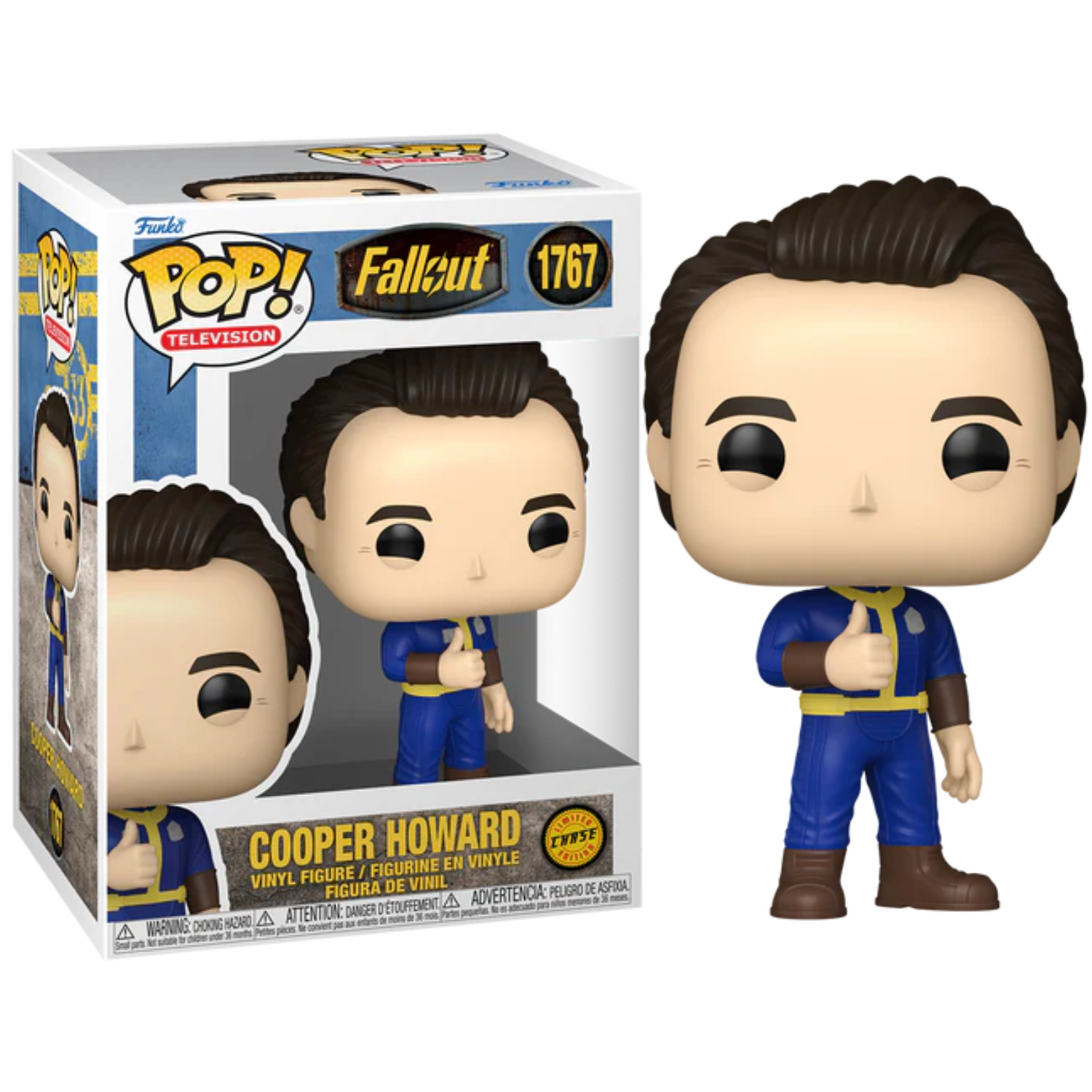 Funko Pop ! TV Fallout Vault Boy (CHASE) - (1767) Vinyl Figure 9cm