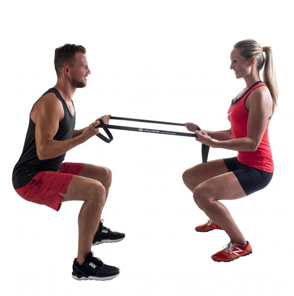 Pure 2Improve PRO Resistance Band Heavy P2I200110 45-50Kg Nero Lattice