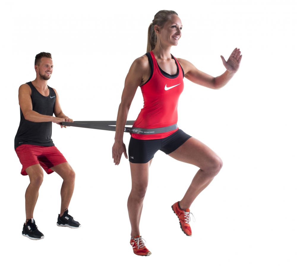 Pure 2Improve PRO Resistance Band Heavy P2I200110 45-50Kg Nero Lattice
