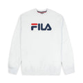 Fila felpa girocollo e logo grande da uomo Classic Pure Crew Sweat 681091 M87 bianco