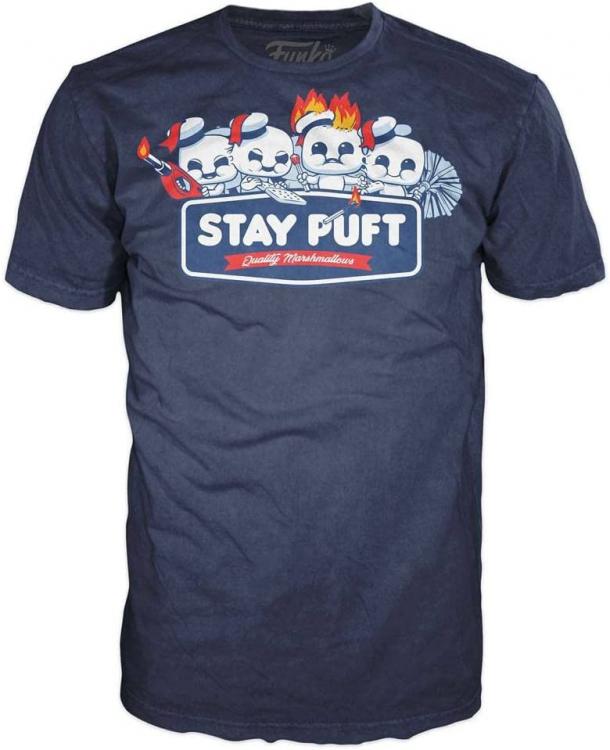 Funko Pop Tees Ghostbusters Unisex T-Shirt+Figure Glows In The Dark Stay Puft Xl