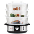 Girmi Vp26 Vaporiera Elettrica 3 Piani Acciaio Inox 12L 3X4L 750W Pentola Vapore