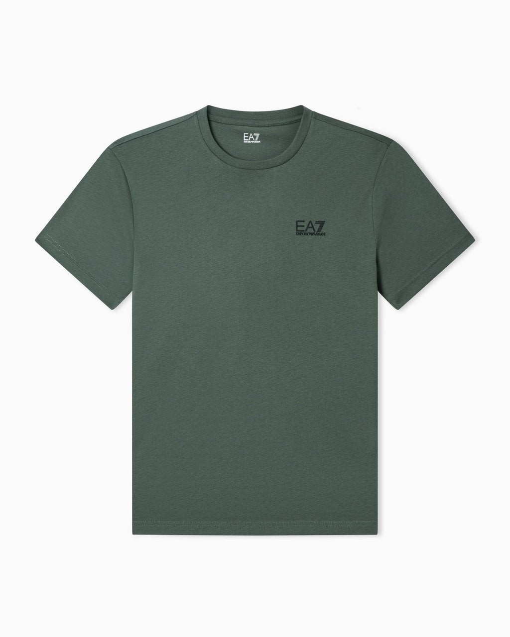 EA7 Emporio Armani T-shirt Uomo Verde Core Identity Cotone Pima 8NPT25 PJVPZ U7260