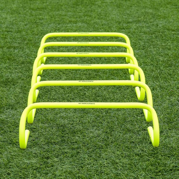 Set 5 Ostacoli Sport Allenamento Calcio Velocità Agilità Football Giallo 23Cm