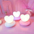 Lampada Notturna Emergenza Led Cuore Tavolo Batterie Usb Luce Notte Per Bambini