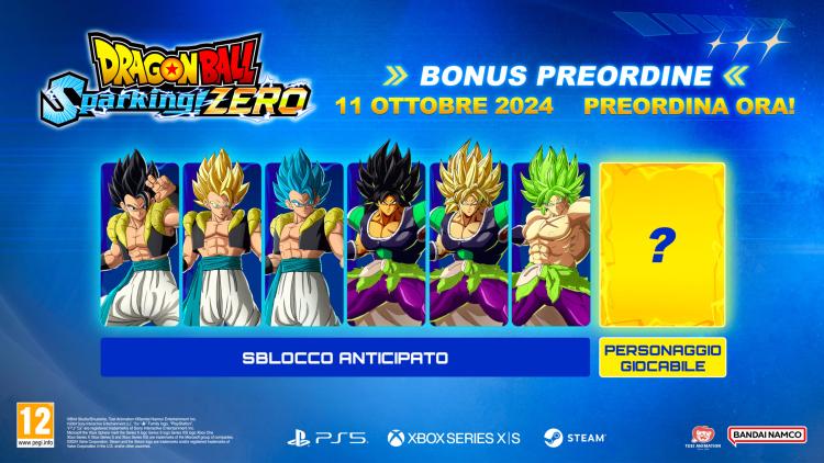 Dragon Ball Sparking! Zero Nintendo Switch 2 Videogioco Italiano Pal Italiano NWS2