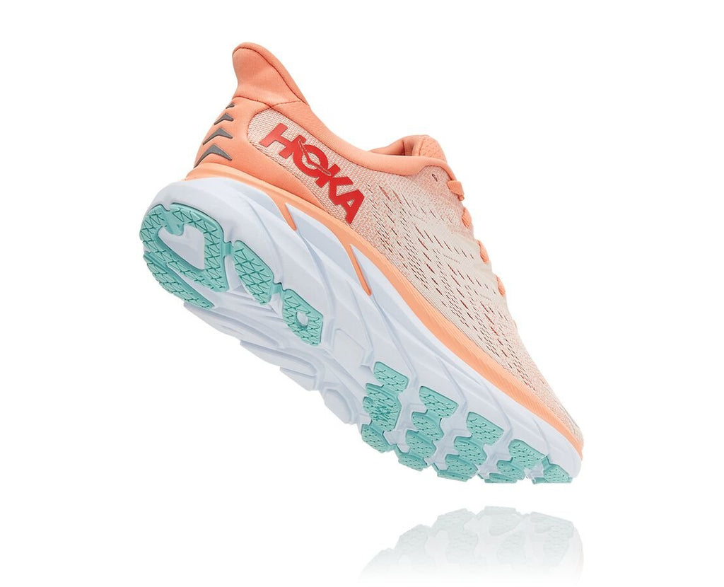 Hoka One One Clifton 8 1119394 Donna Cantaloupe Silver Peony