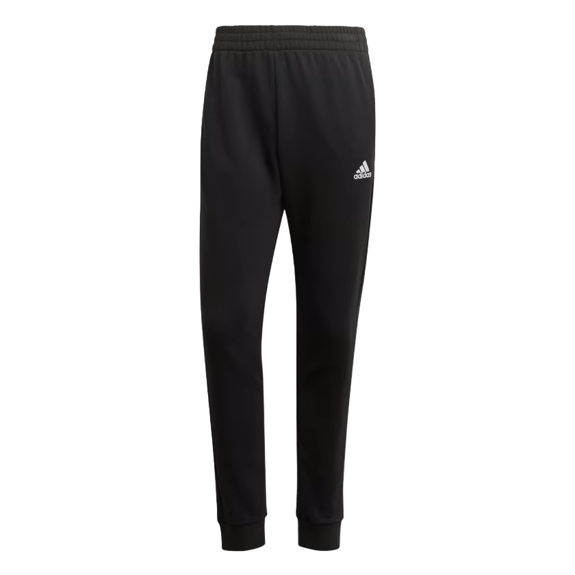 Adidas Tuta da uomo in cotone garzato Basic 3-Stripes Frecnh Terry IC6748 grigio-nero