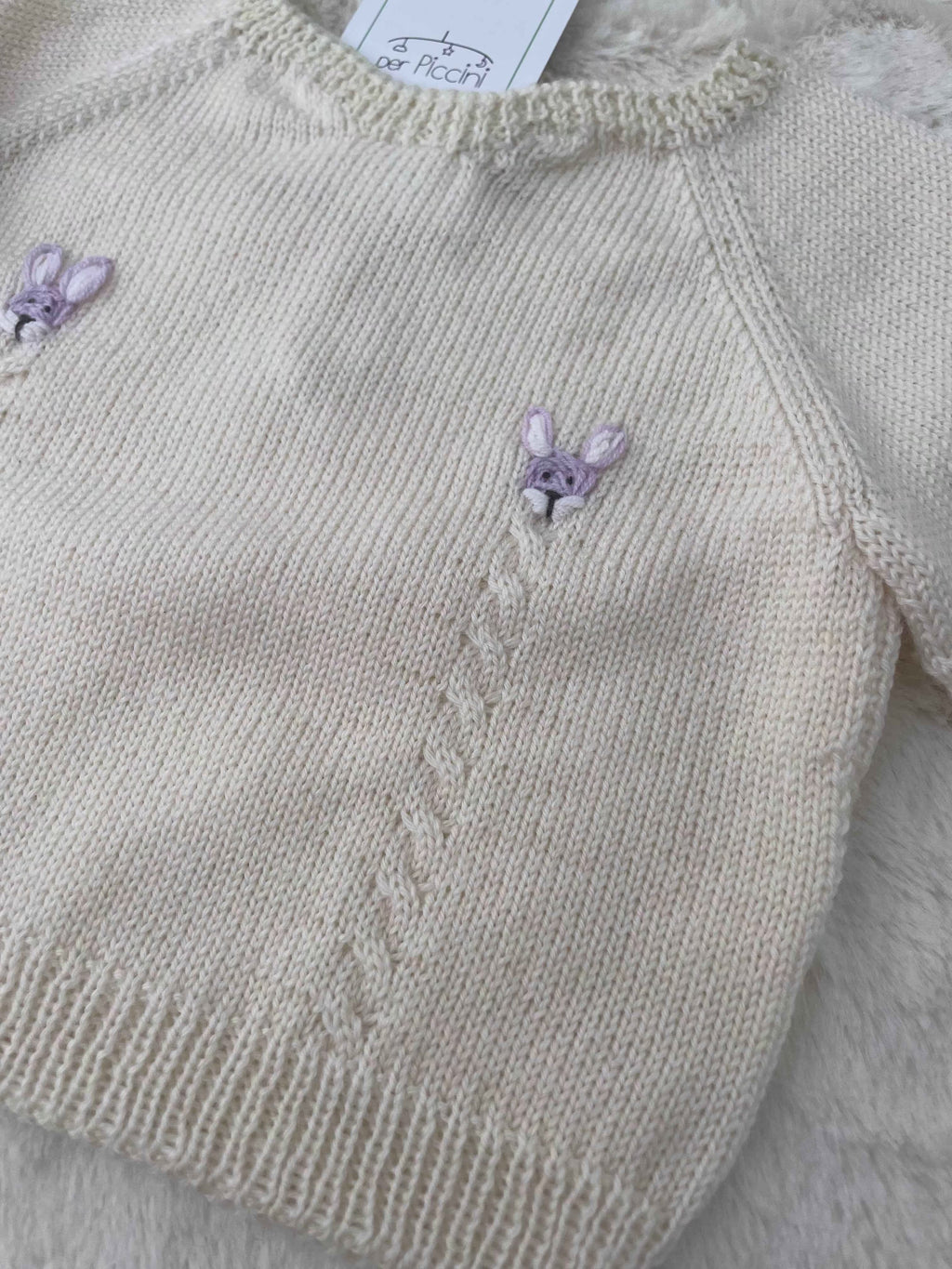 Maglioncino "animaletti" in cotone per neonati