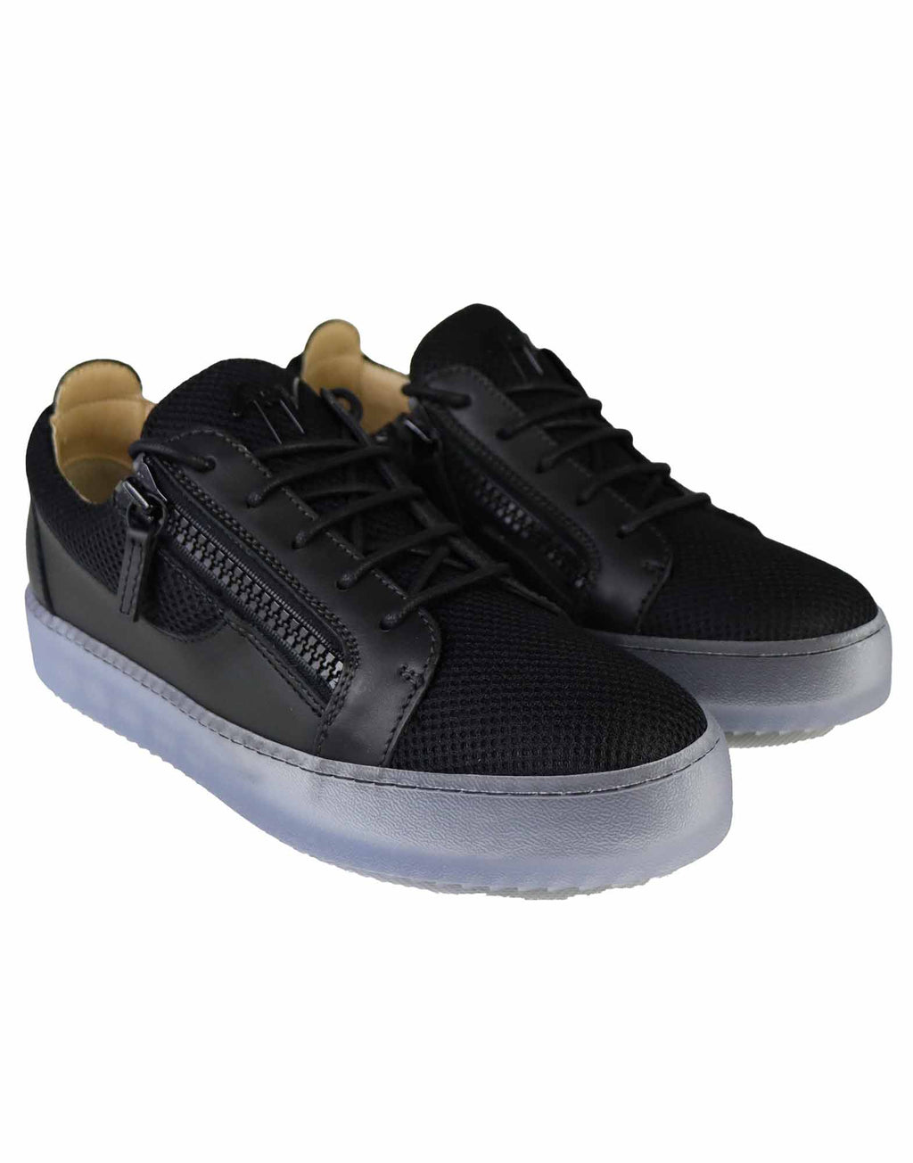 SNEAKER NERE  E TRASPARENTI