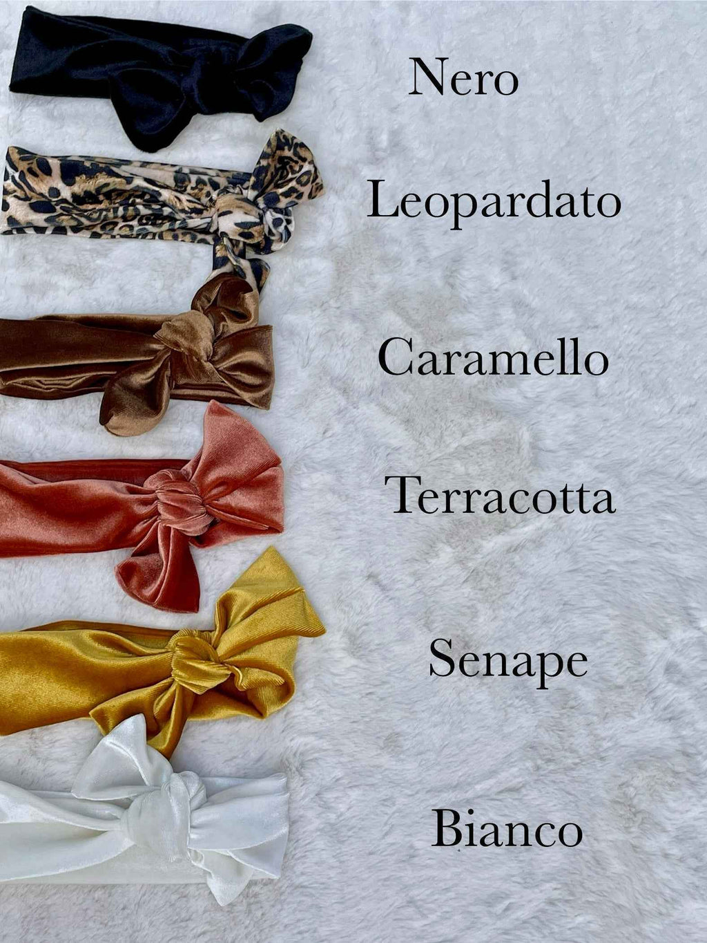 Turbantino in velluto baby