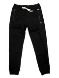 Champion Pantalone in cotone felpato con cerniera alle tasche da uomo 218342 KK001 NBK nero