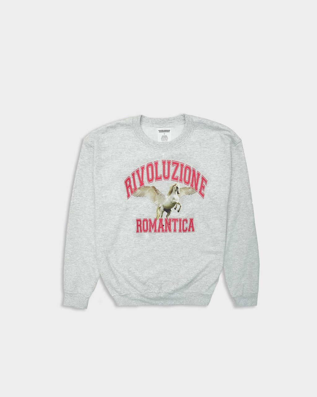 Felpa Girocollo Unicorn Grigia