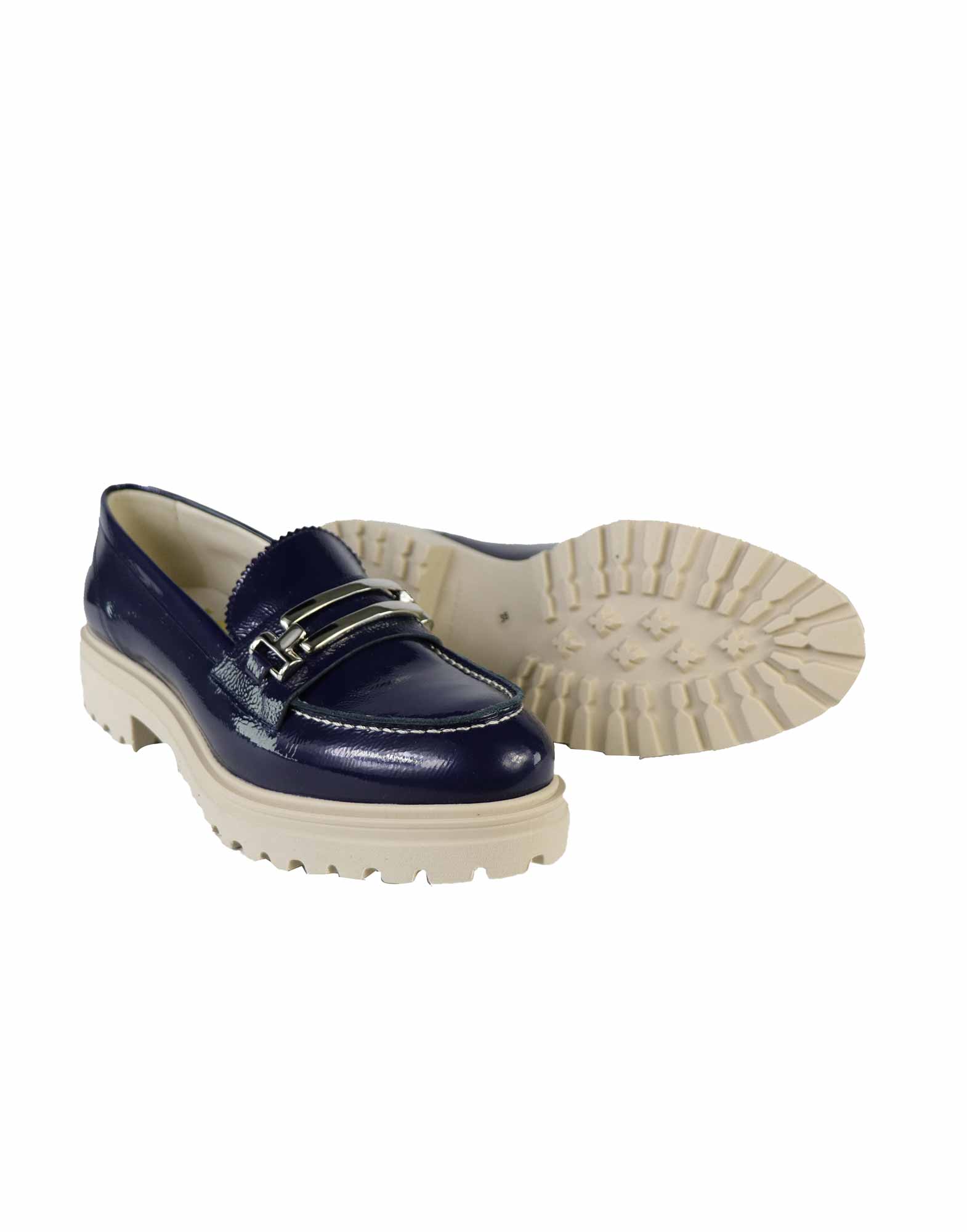 MOCASSINO IN NAPLAK BLUE