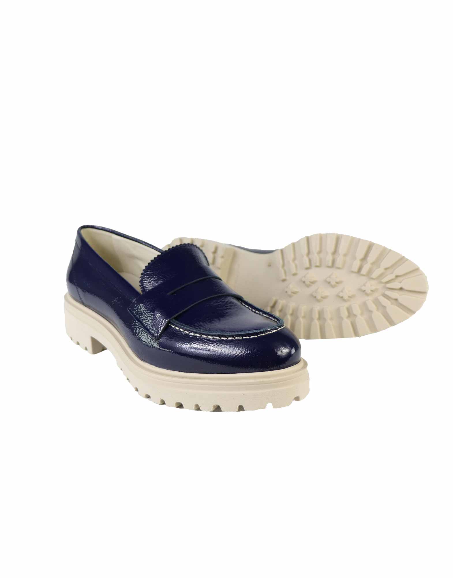 MOCASSINO IN NAPLAK BLUE