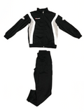 Lotto tuta sportiva da ragazzo Suit stars PL cuff JR M5262 black-white-putty