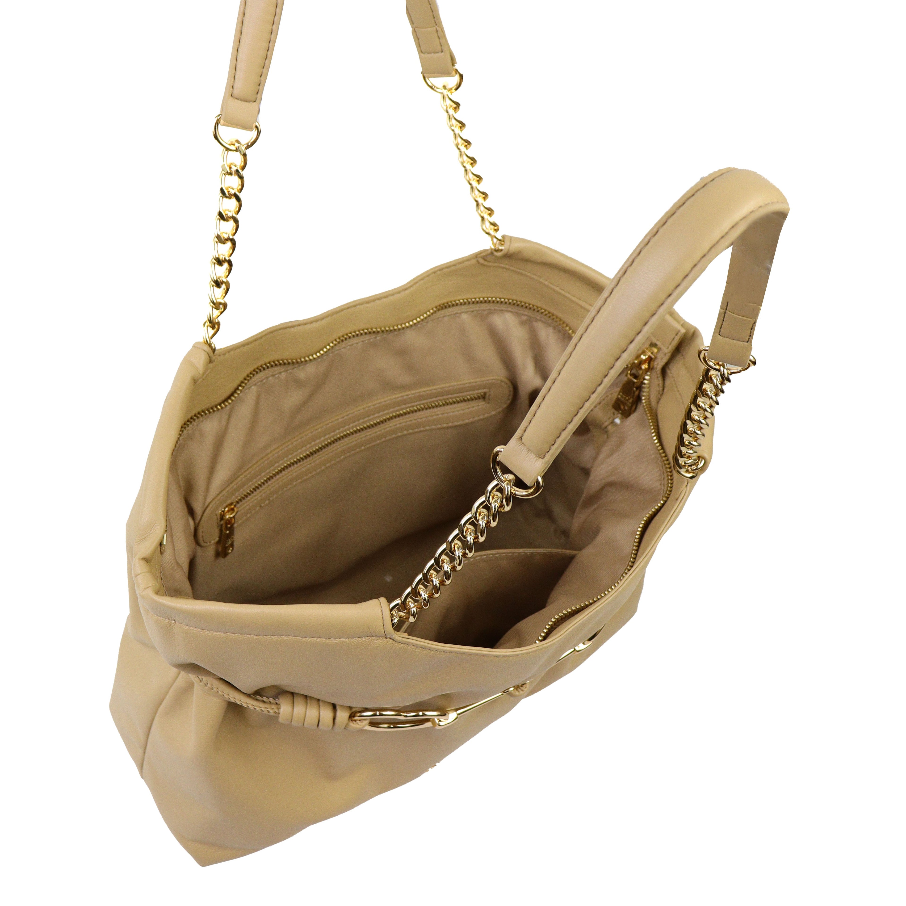 BORSA A SPALLA BEIGE