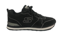 Skechers scarpa sneakers da donna Shimmer Time 117 BLK nero