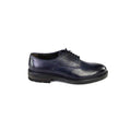 SCARPA CON LACCI GRAINED BLU