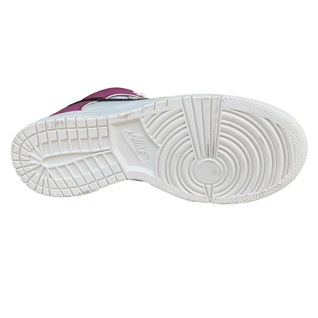Nike scarpa sneakers alta da donna Dunk Hi Retro FD0802-100 bianco-nero