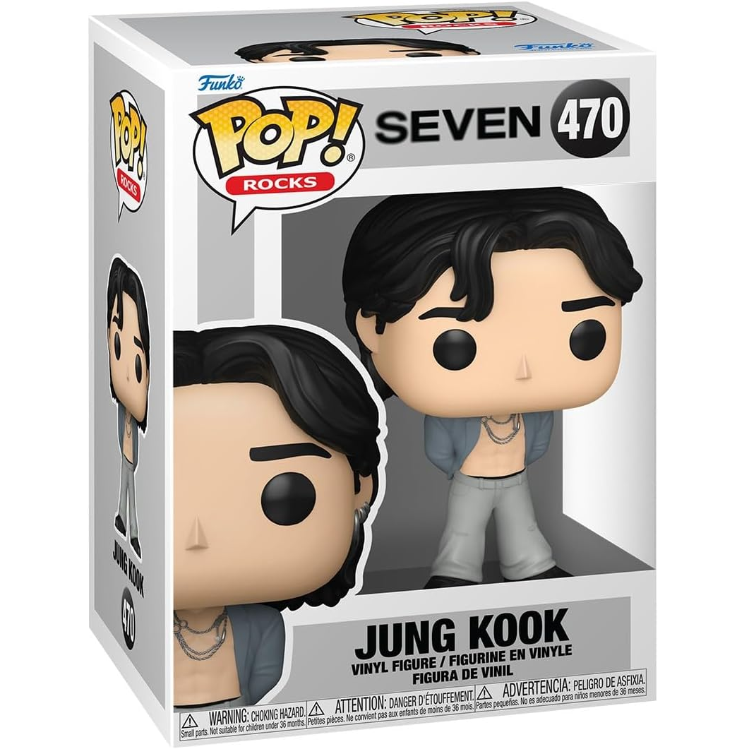 Funko Pop ! Rocks BTS Seven - (470) Jung Kook Figure K-Pop 9cm