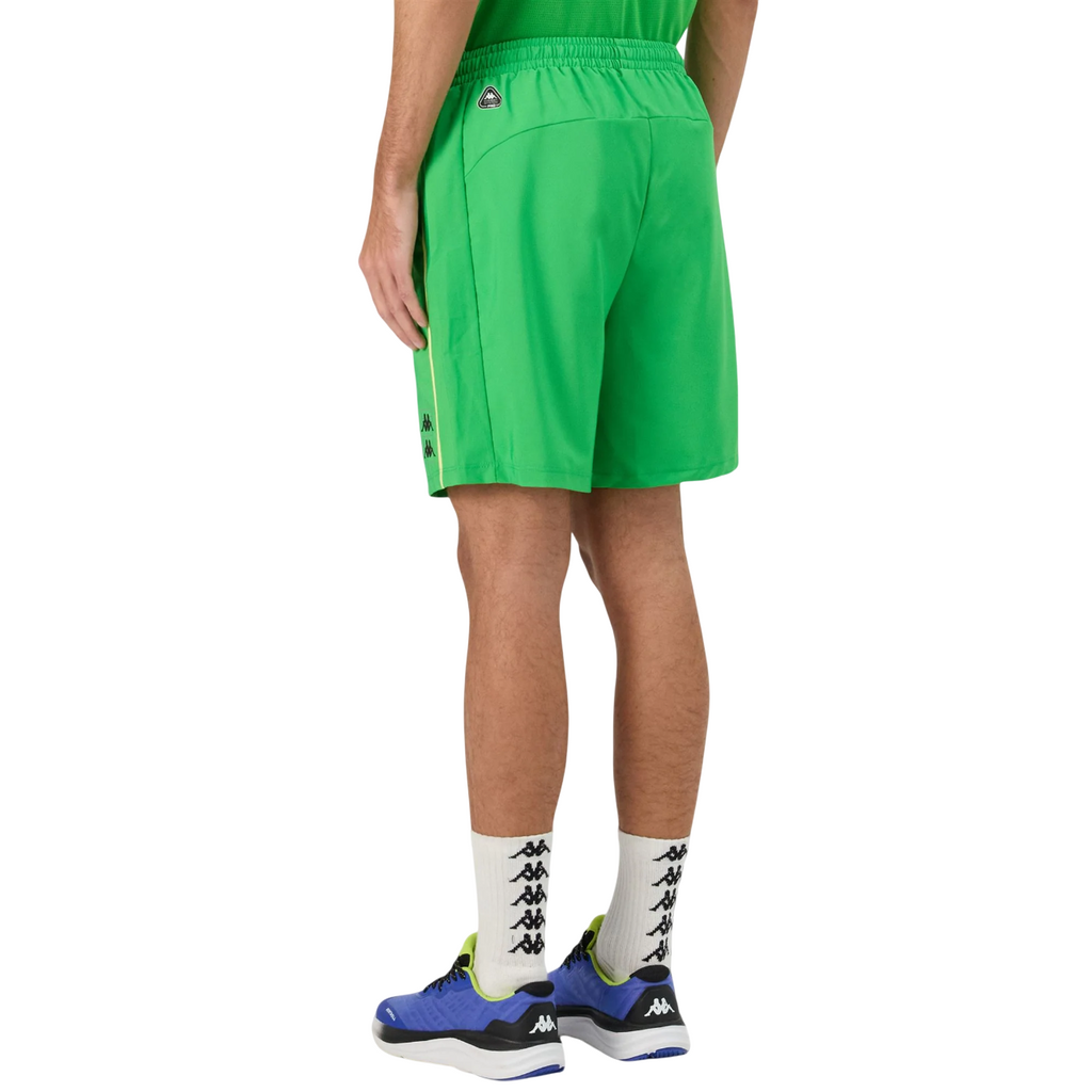 Kappa pantaloncino sportivo da uomo Kombat Padel Fivio 331K48W A0I verde-giallo